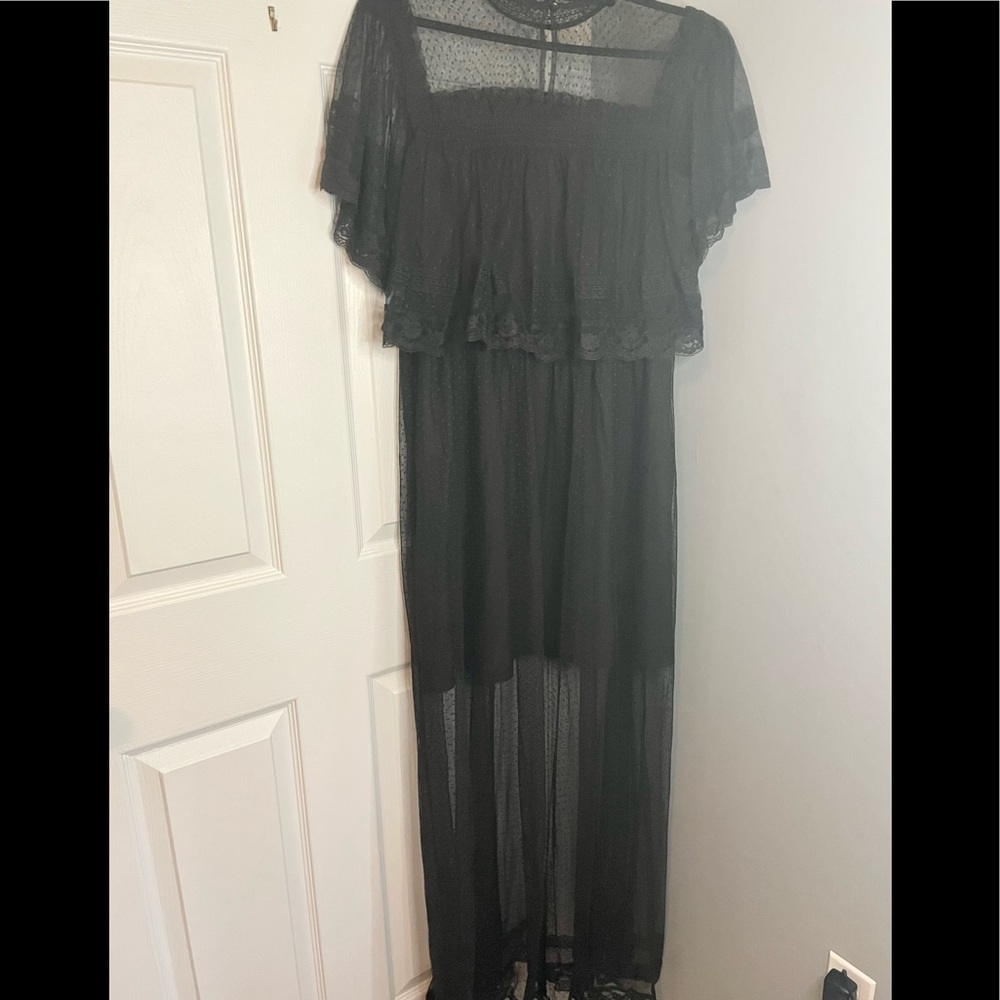 Black Lace Maxi dress